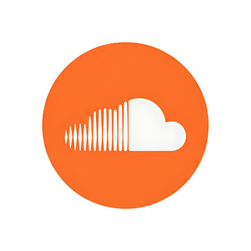 Soundcloud logo isolated on transparent background. Editorial Use only.
