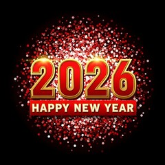 Celebrating the start of 2026 with festive confetti and a Happy New Year message
