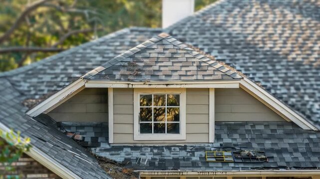 Video A  of a house with a unique round window