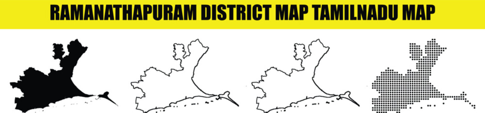Ramanathapuram District Map of Tamilnadu