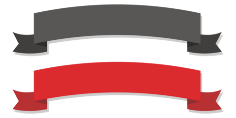 simple black and red ribbon