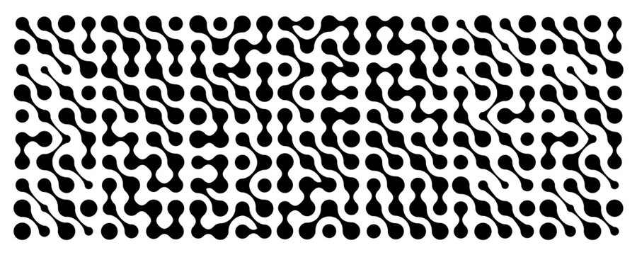 Connect dot geometric pattern. Neural metaball connections bg, science abstract wallpaper