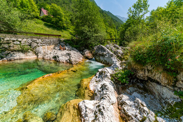 Serene Sunik Waterfalls Hike Along Lepenjica River in Soca Valleys Lush Triglav National Park