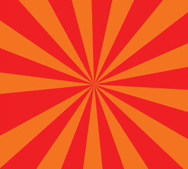 Red and Orange Radial Sunburst Background Pattern
