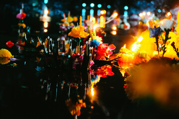 Loi Krathong festival,  Loy Krathong Day is one of the most popular festivals of Thailand celebrated annually on the Full-Moon Day of the Twelfth Lunar Month.