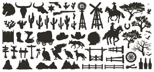 Cowboys and desert silhouettes © DGIM studio