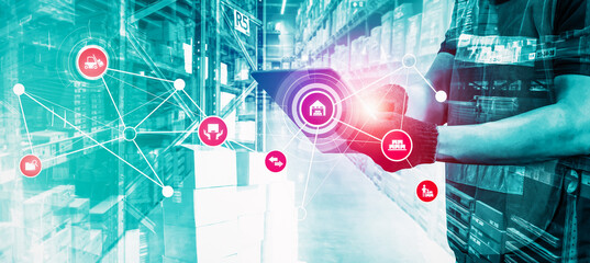 Smart warehouse management system with innovative internet of things technology to identify package...