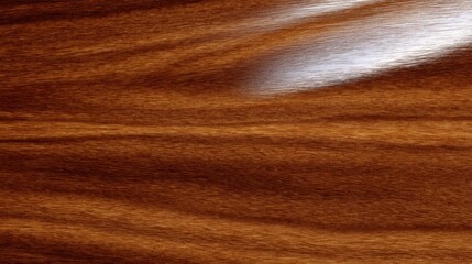 Closeup of Polished Wooden Surface Texture