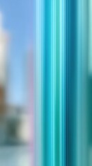Vertical blue and green striped lines creating a modern abstract background