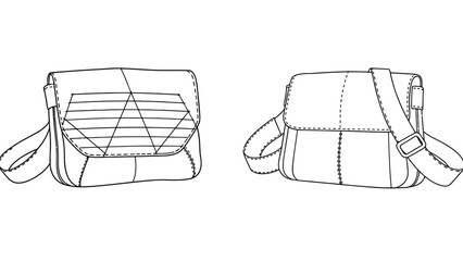 Modern messenger bags with sleek designs and straps