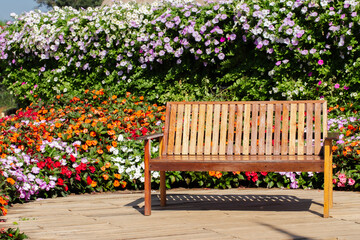 Chair, Flower, Garden, Tree, Wood - Material