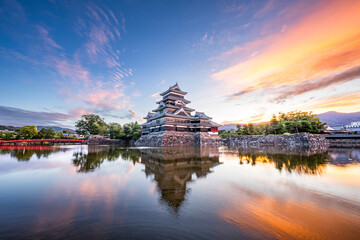 The historic Matsumoto Castle in Matsumoto, Japan 2575