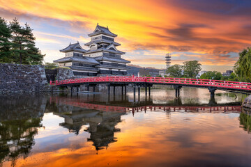 The historic Matsumoto Castle in Matsumoto, Japan 2576