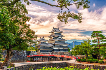 The historic Matsumoto Castle in Matsumoto, Japan 2591
