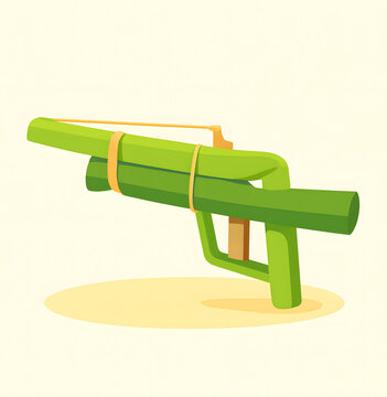 Bamboo popgun or pistol buluh (local tradisional games malaysia)