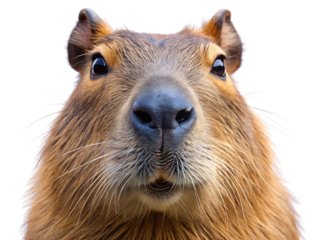 Close-up of a curious capybara