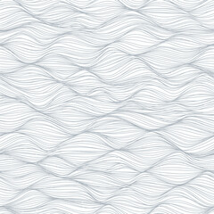 Obraz premium Abstract White Waves Pattern Background Texture.