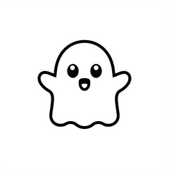Cute cartoon ghost