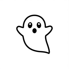 Cute cartoon ghost