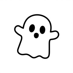 Simple ghost illustration