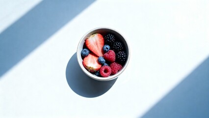 close up of  bowl of fresh fruit