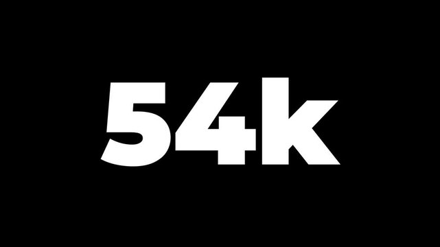 Thank you 65K followers modern animation design