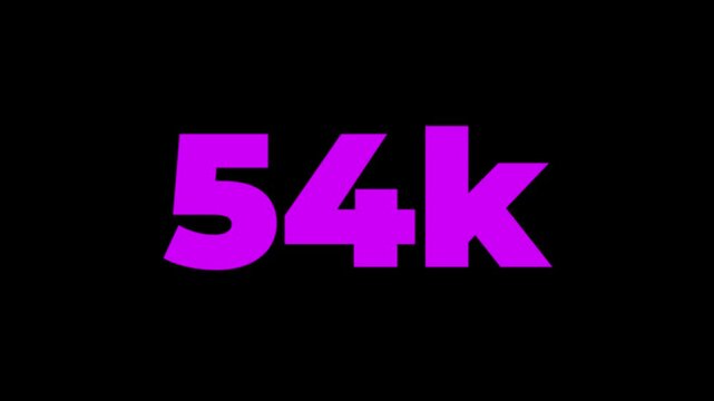 Thank you 65K followers modern animation design