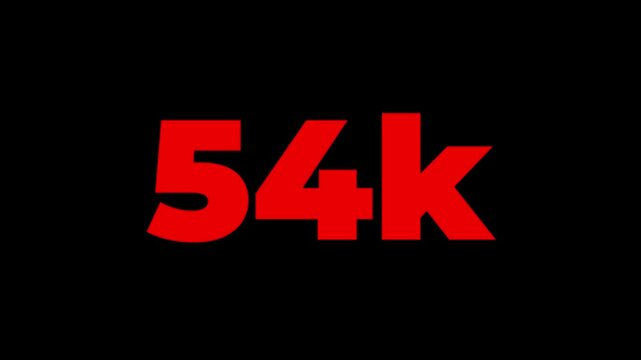 Thank you 65K followers modern animation design