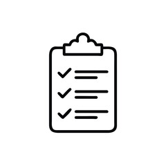 Clipboard With Checkmarks Task Completion Badge