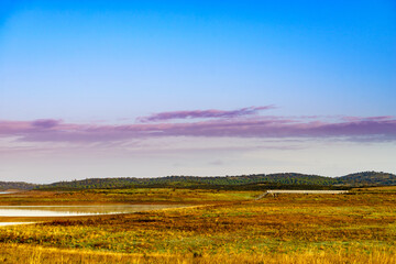 Alqueva Dam artificial lake, Evora, Portugal.