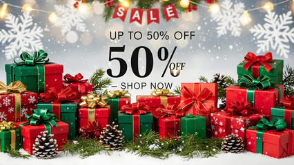 Vibrant Christmas gifts on sale with up to 50 percent discount
