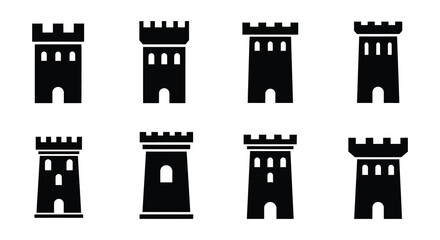 Abstract black and white shapes resembling letter e arrangements