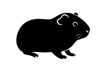 Cute cartoon rat and mouse on white background