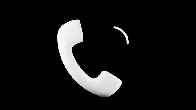 3D Phone Call Animation | Alpha Loop