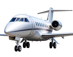 Private jet airplane isolated on transparent or white background, png
