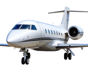 Private jet airplane isolated on transparent or white background, png