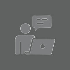 Online Support Customer Service Icon