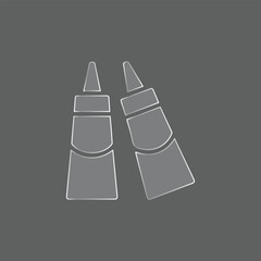 Paint Tube Art Supply Icon Line Style