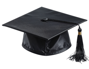 College graduation cap isolated on transparent or white background, png