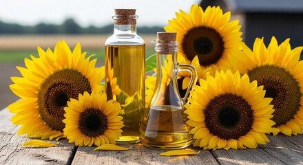 sunflower oil and sunflower