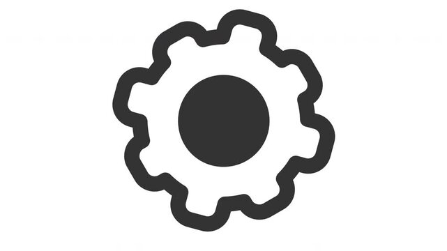Animated setting icon