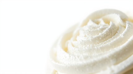 Cloud Dancer 2026 luxurious whipped cream texture in macro detail. Soft peaks and velvety folds perfect for dessert menus, bakery branding, dairy product packaging, recipe cards, culinary blogs