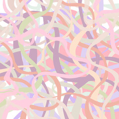 Dynamic wavy mosaic stripes Abstract multicolor layered marble pattern Soft pastel bleached shades White background