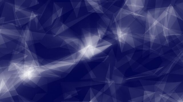 Abstract low‑poly blue network background with glowing lines and transparent triangles, futuristic tech mesh pattern vector for banners and presentations