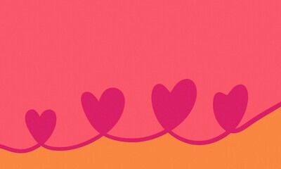 abstract background with hearts