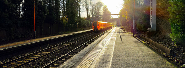 great british railways british rail electrified passenger suburban railway station © david hughes