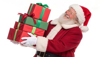 santa claus with gifts