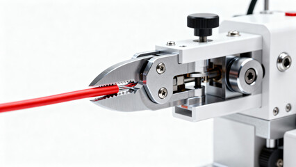 Precision Wire Stripping Tool with Metallic Gripper and Adjustable Mechanism