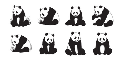 bear silhouettes vector