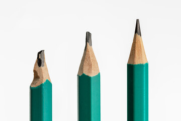 learning concept, skill with pencil combination.